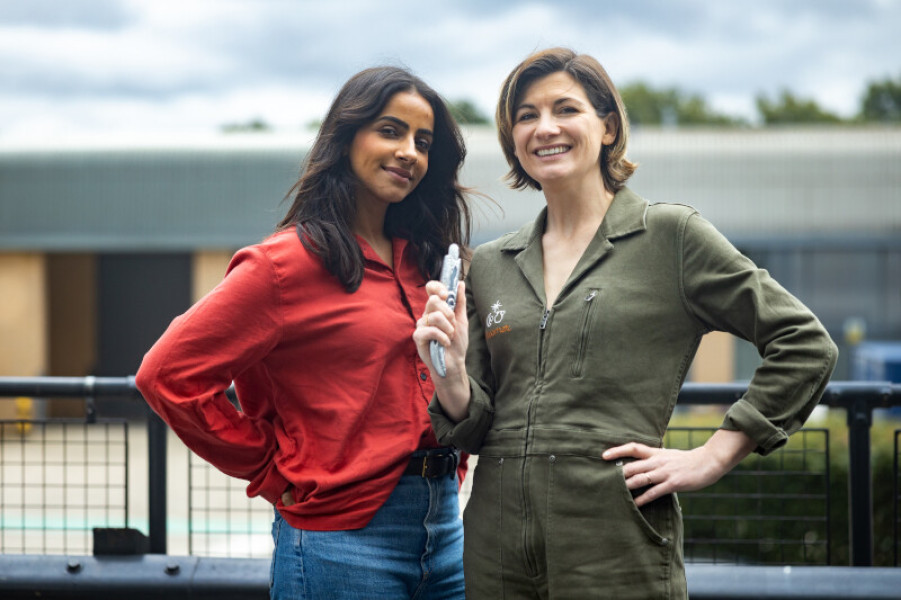 Mandip Gill and Jodie Whittaker © Oliver Bowring