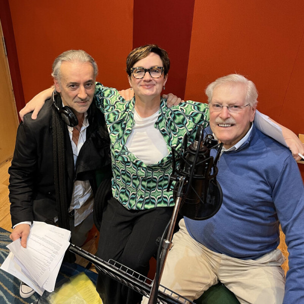 Stephen Noonan (the First Doctor), Dido Miles (Arva), Peter Purves (Steven Taylor)