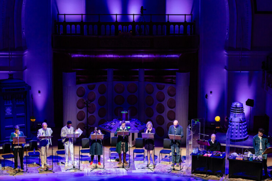 Carolyn Seymour, Barnaby Edwards, Jason Forbes, Nisha Nayar, Paul McGann, India Fisher, Alex Macqueen, Nicholas Briggs, Gabriel Clark © Danny Kaan