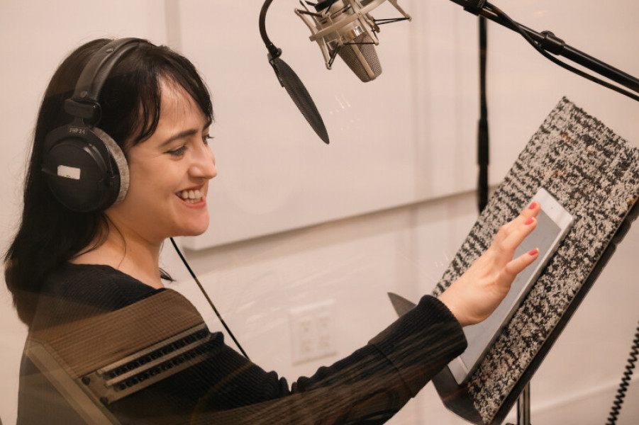 Mara Wilson recording Vam PD © Deverill Weekes