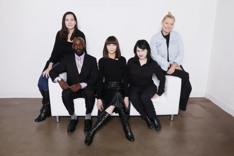 (Director) Ursula Burton, Alimi Ballard, Juliet Landau, Mara Wilson, (Producer) Lizzie Worsdell © Deverill Weekes