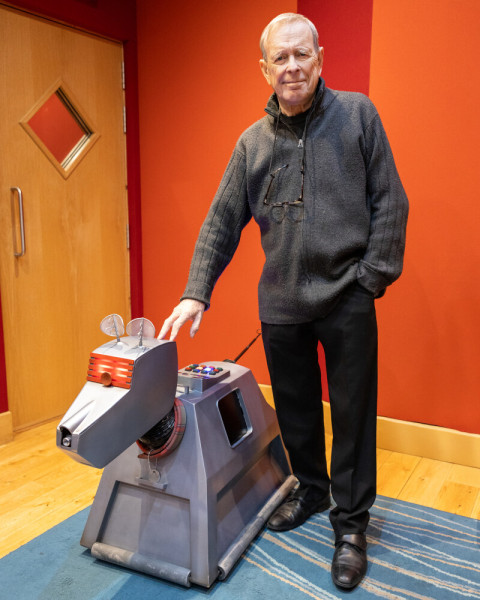 John Leeson and K9