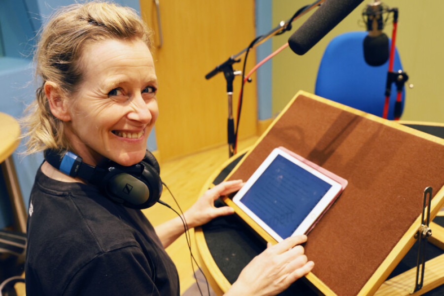 Clare Corbett in studio