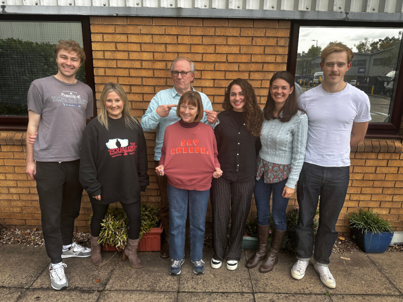 Sam Stafford, Emily Woodward, Peter Davison, Janet Fielding, Hiba Medina, Sarah Lambie, Jack Barton