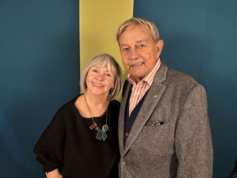Wendy Padbury and Frazer Hines